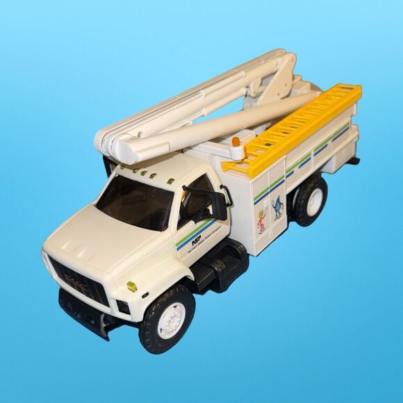 1995 DG PRODUCTIONS NSP Electric Utility Bucket Truck Reddy Kilowatt Flame Logo - Picture 2 of 9